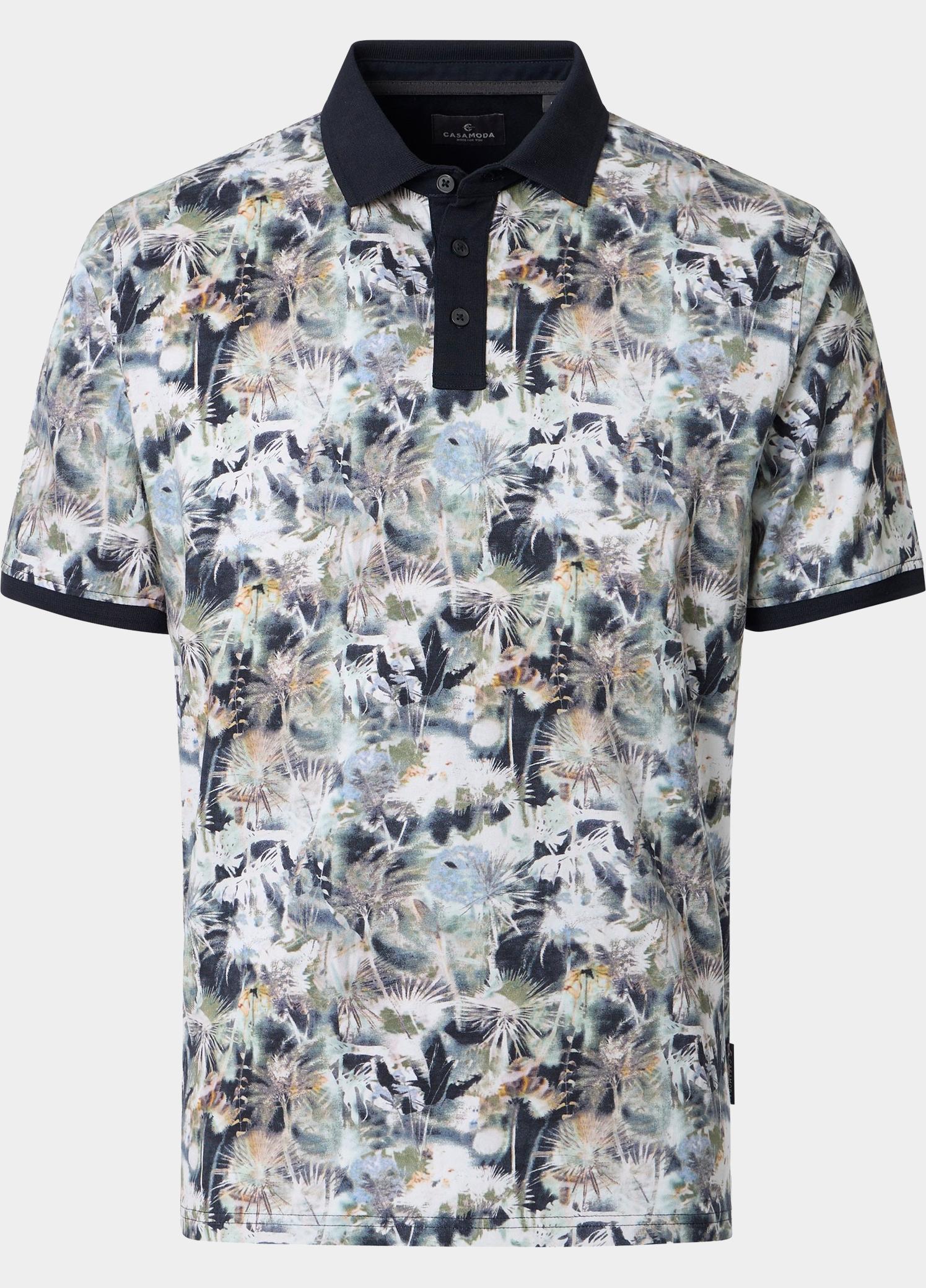 Casamoda Polo korte mouw Groen Polo 126320161/303