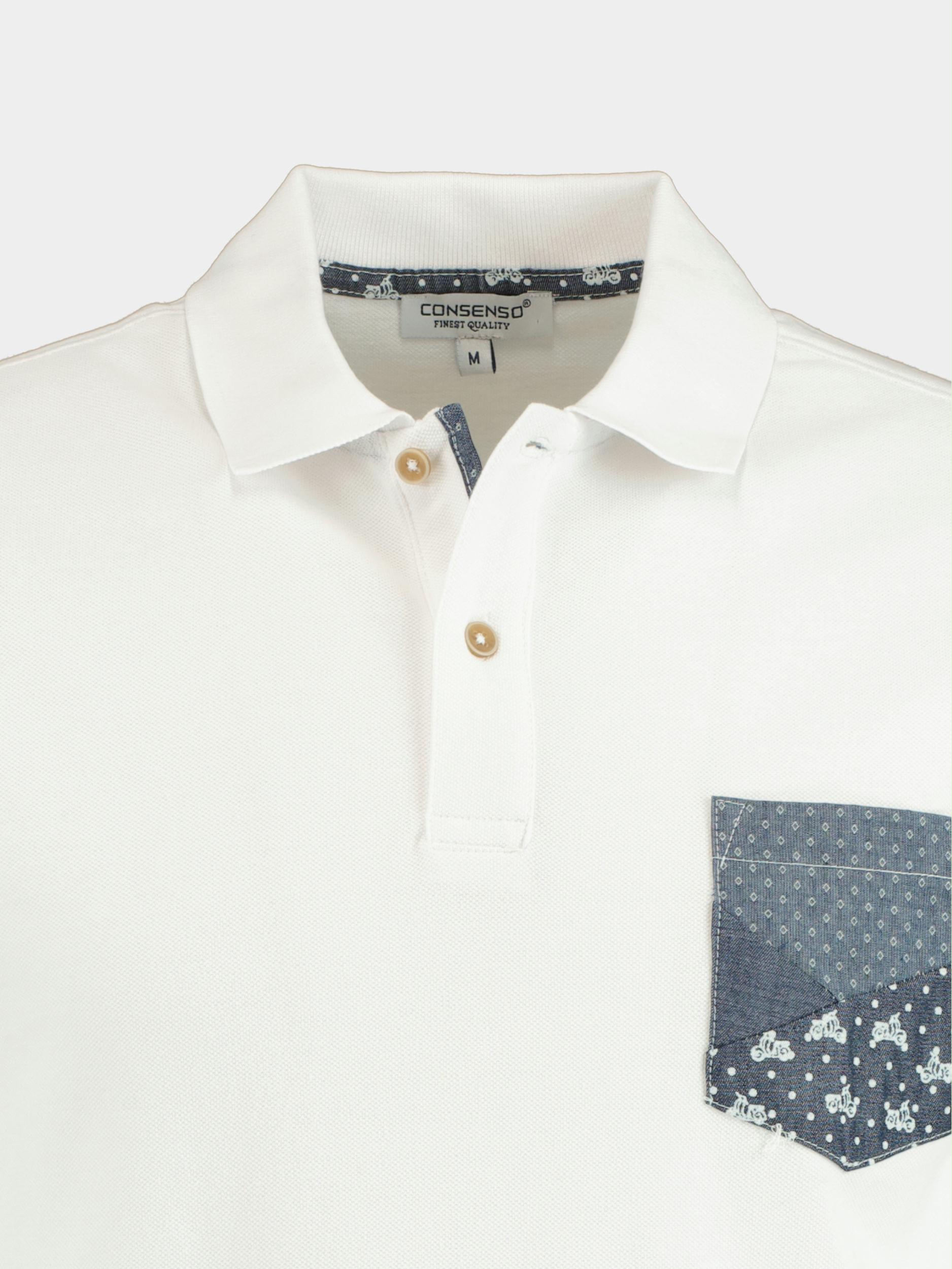 Consenso Polo korte mouw Wit Polo korte mouw 5613422/100 white