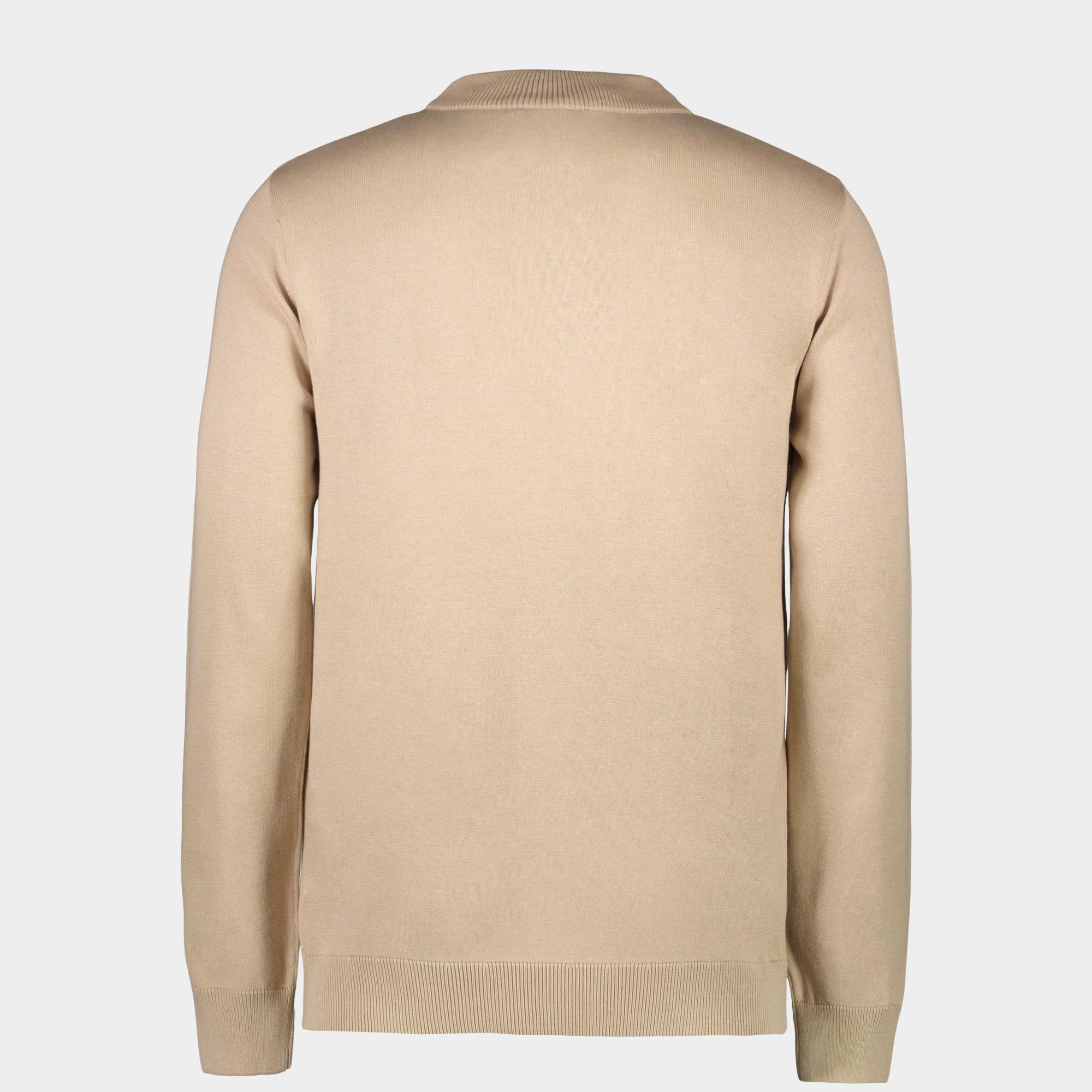 Cars Jeans Half Zip Beige FYNO 69546/83