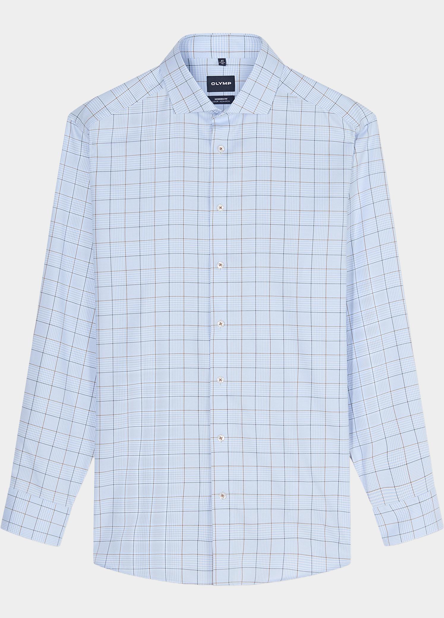 Olymp Zakelijk overhemd heren Blauw Luxor mf D.2138 o.T. 137624/11