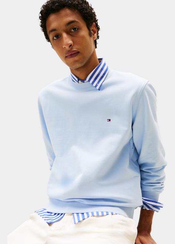 Tommy Hilfiger Pullover Blauw ESSENTIAL TERRY CREWNECK MW0MW37237/C1O