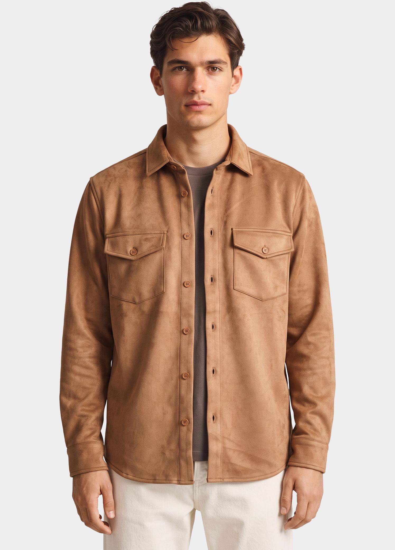 Bos Overshirt Bruin  2080/Cognac