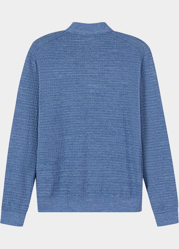 Olymp Polo lange mouwen heren Blauw  532584/13