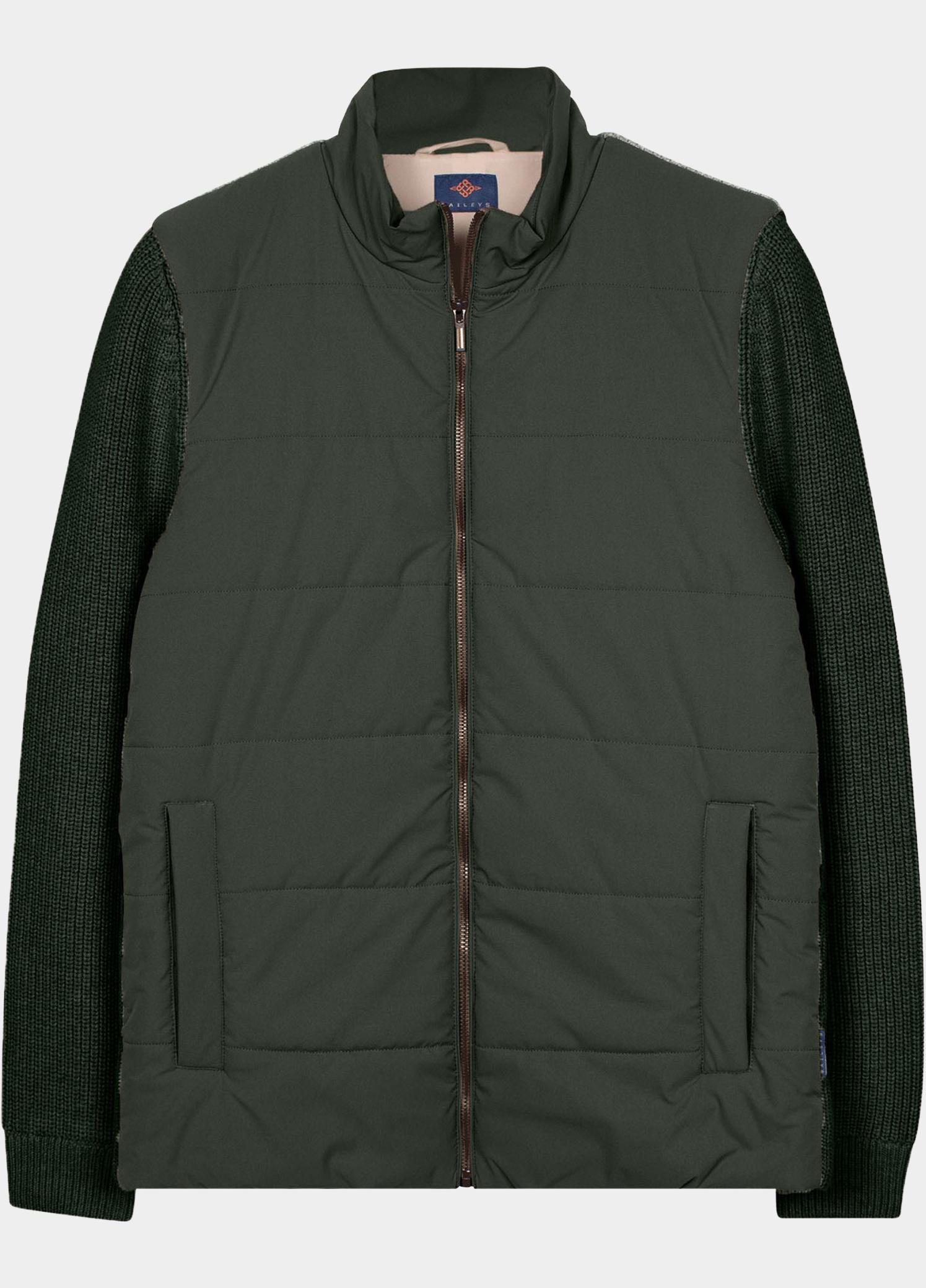 Baileys Vest heren Groen Cardigan Zip  Front&Coll. in 622066/795