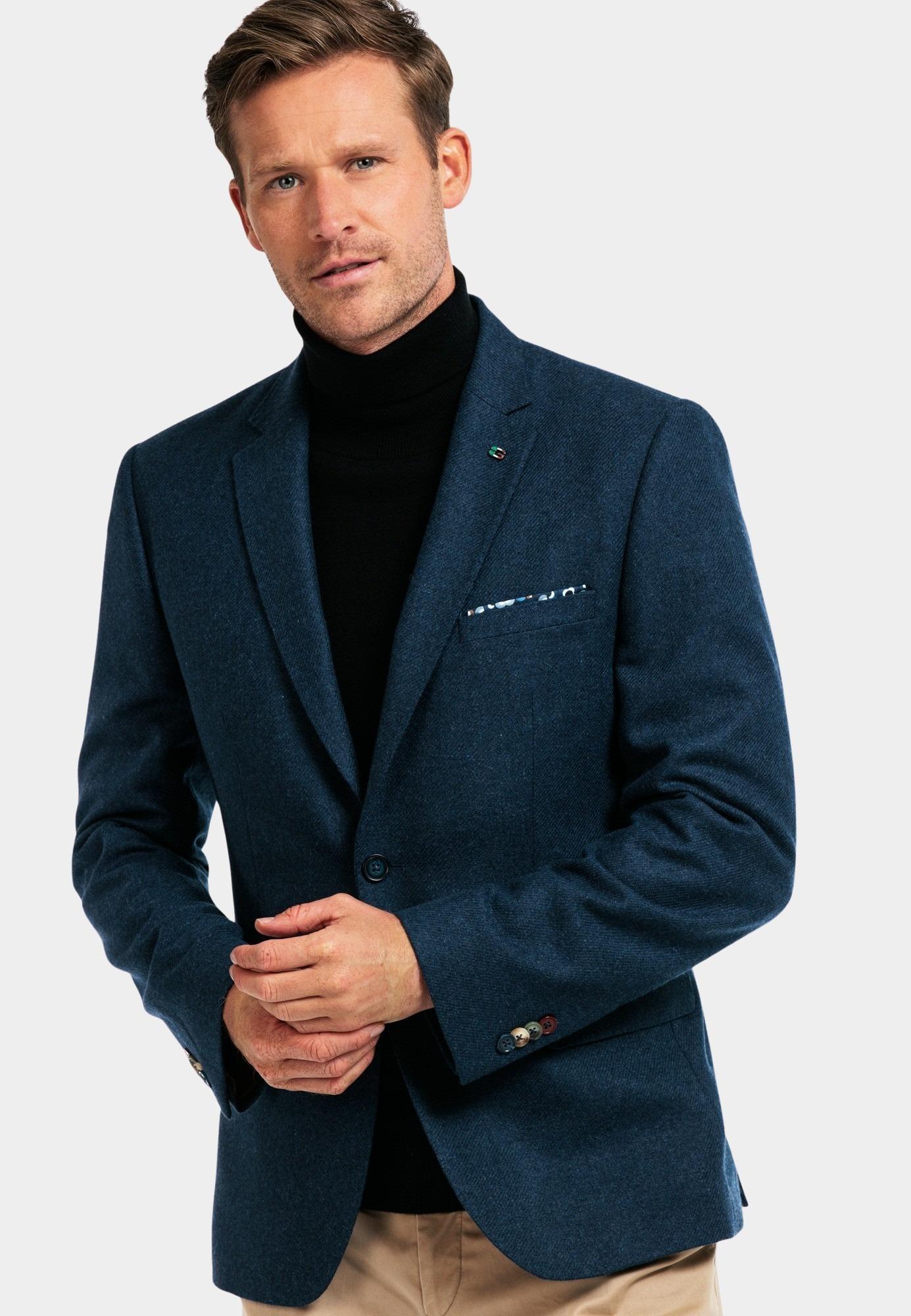 Giordano Blazer Blauw Blazer Robert Wool Mix 422610/69