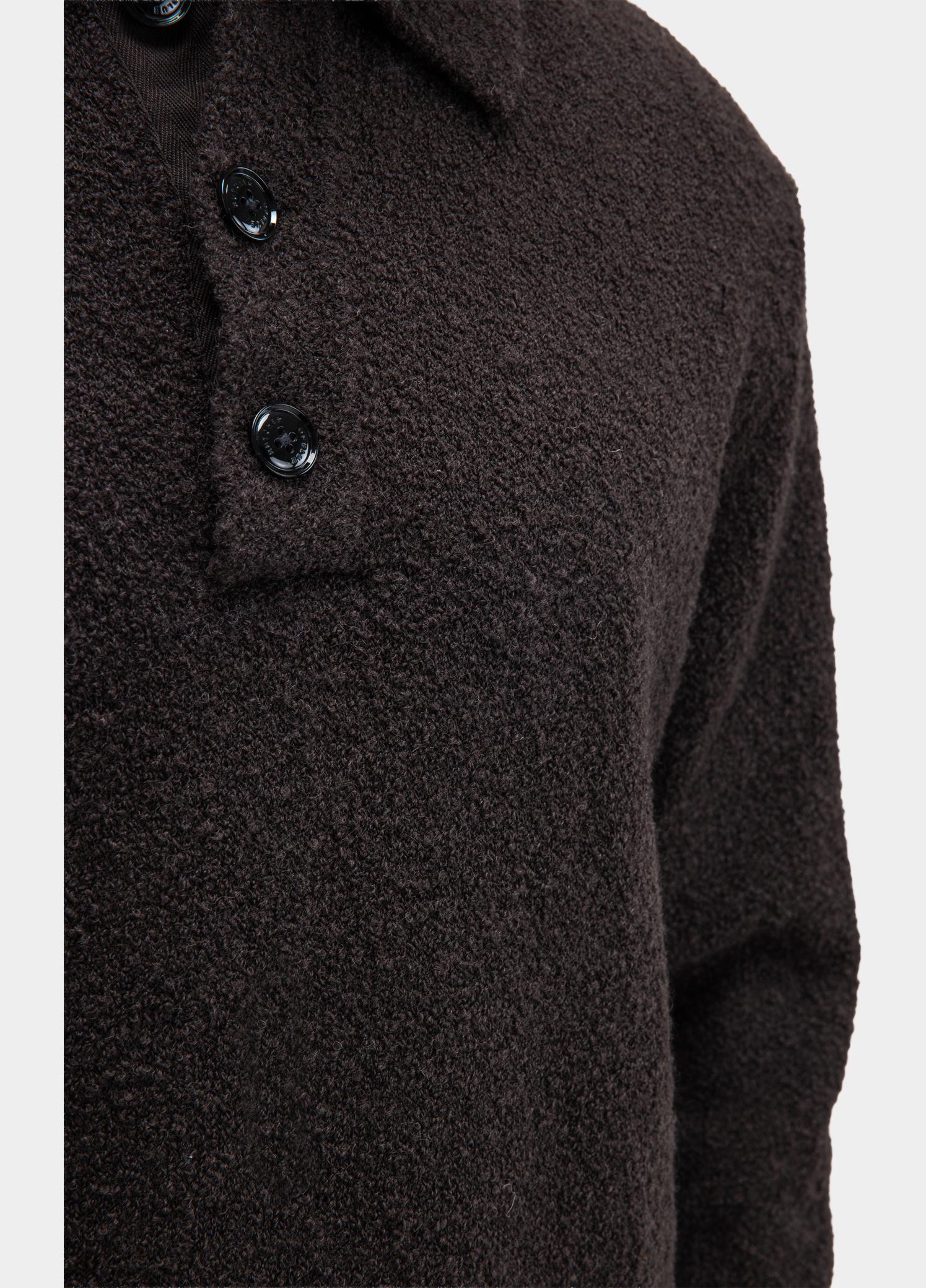 Butcher of Blue Polo lange mouwen heren Bruin Nash M2626023/694