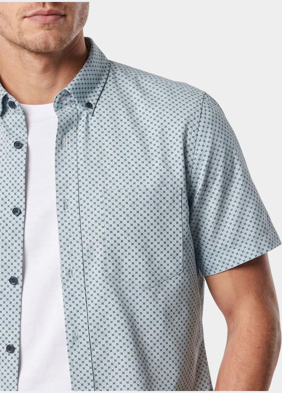 R.B. Boston overhemd korte mouw heren Multi Marshall SS Button Down 616670/716