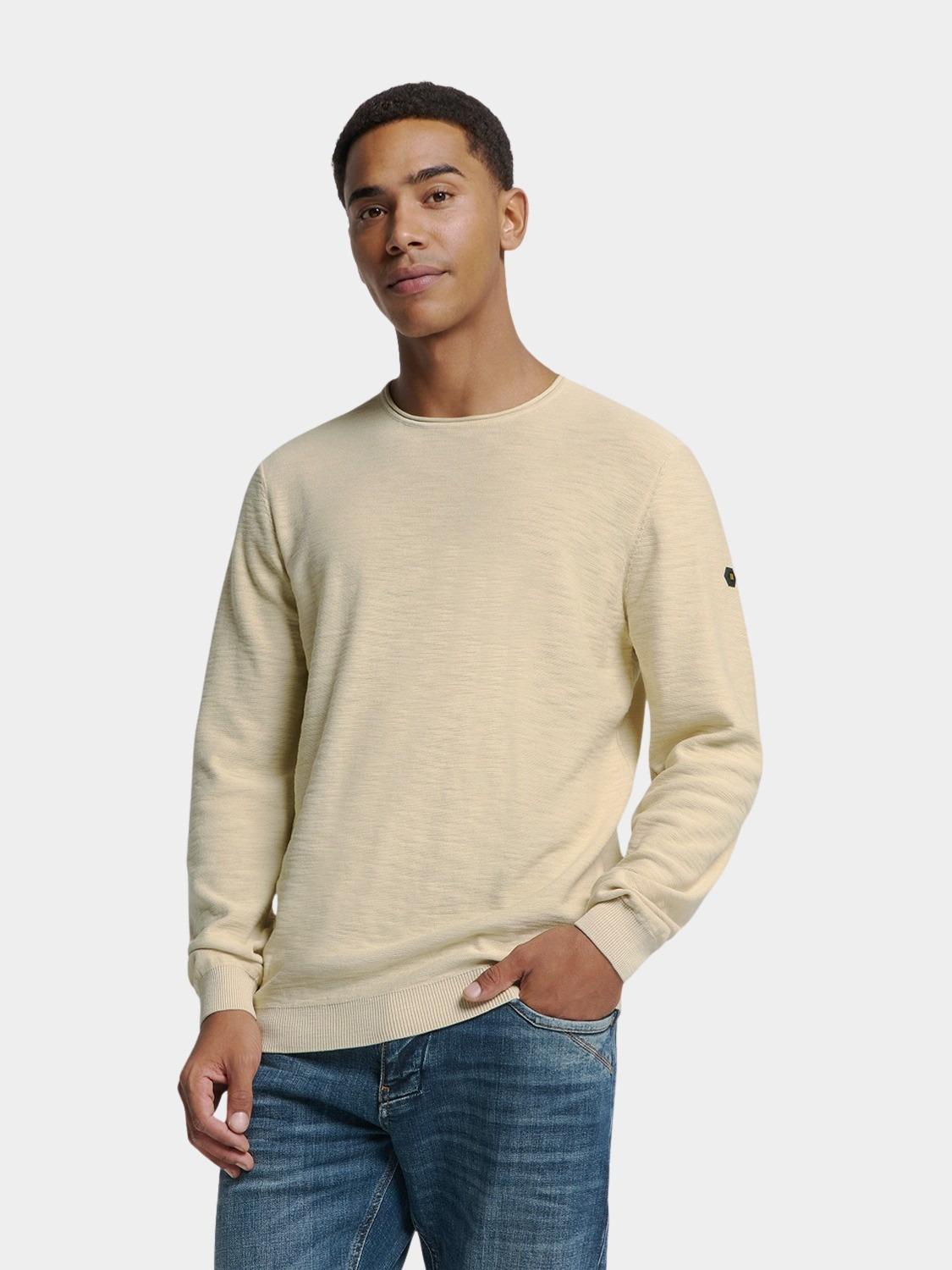 No Excess Pullover Grijs Pullover Crewneck Garment Dye N2101/122