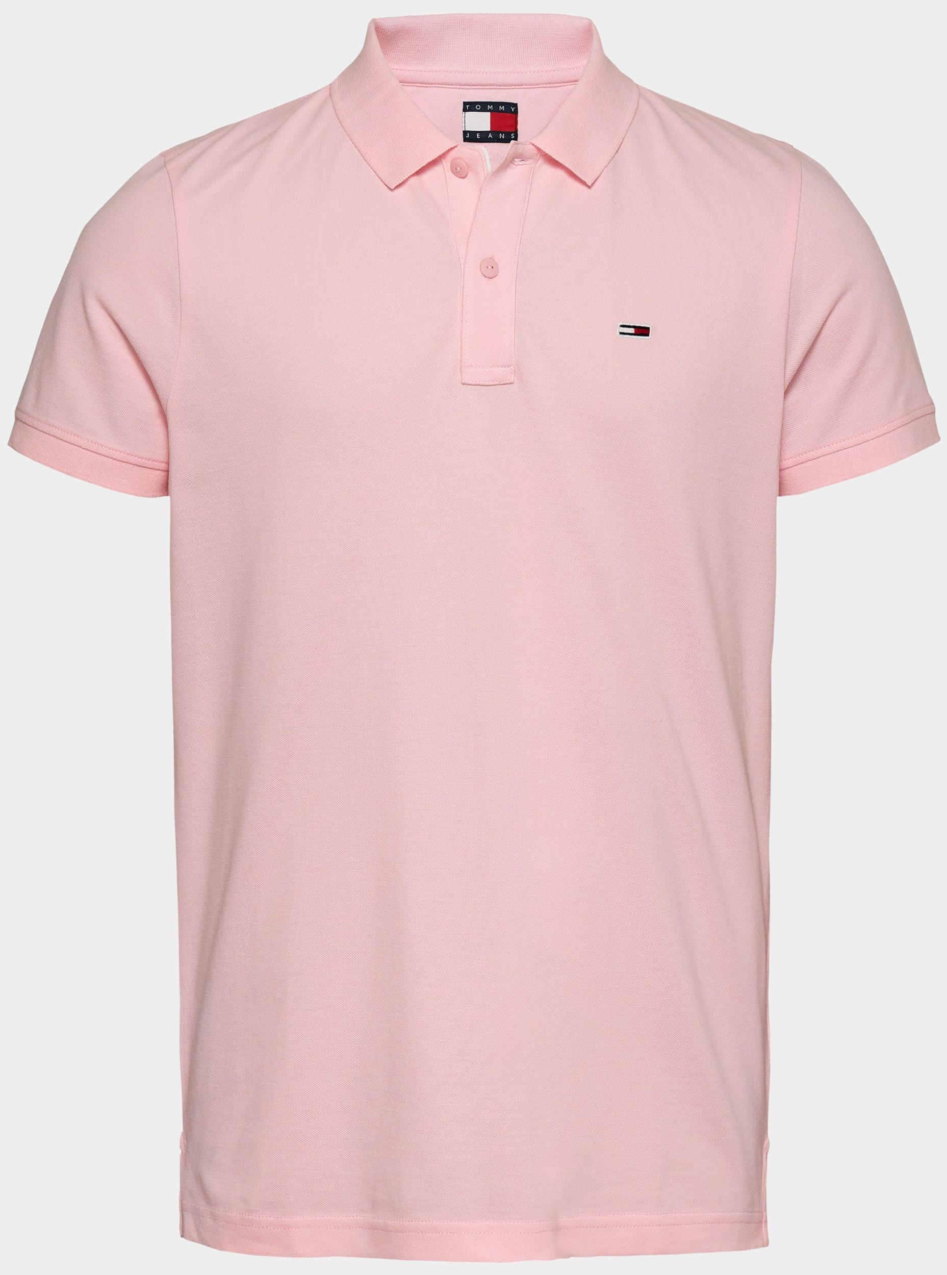Tommy Jeans Polo korte mouw Roze TJM SLIM PLACKET POLO EXT DM0DM20676/TH3