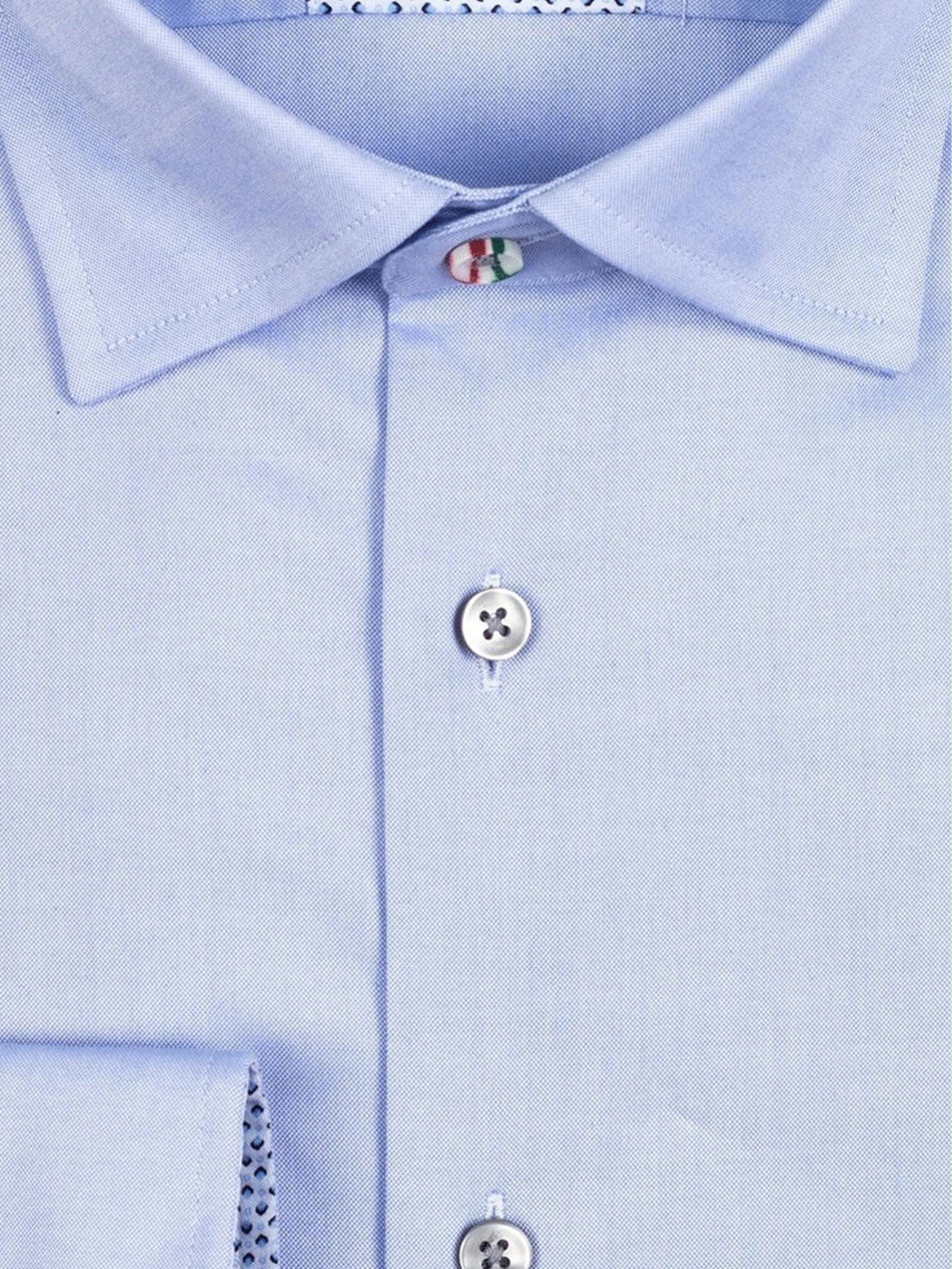 Giordano Casual hemd lange mouw Blauw Maggiore 317882/61