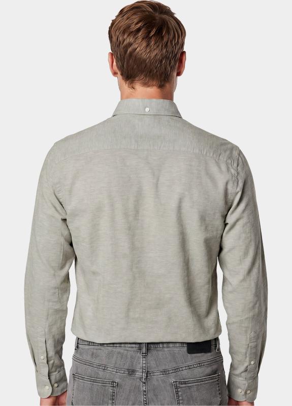 Profuomo Zakelijk overhemd heren Groen Cotton Linnen PPXH10010/F