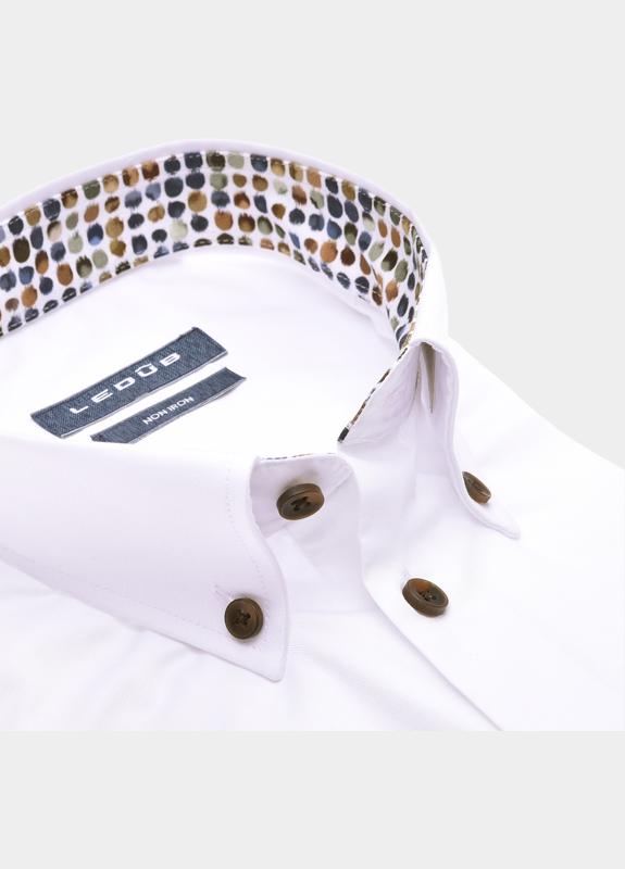 Ledub Business hemd lange mouw Wit  0142215/910-645-000