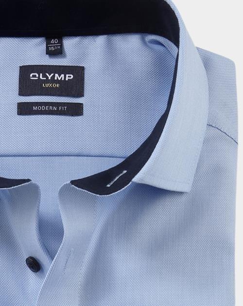 Olymp Business hemd lange mouw Blauw 0400/64 Hemden 040064/10