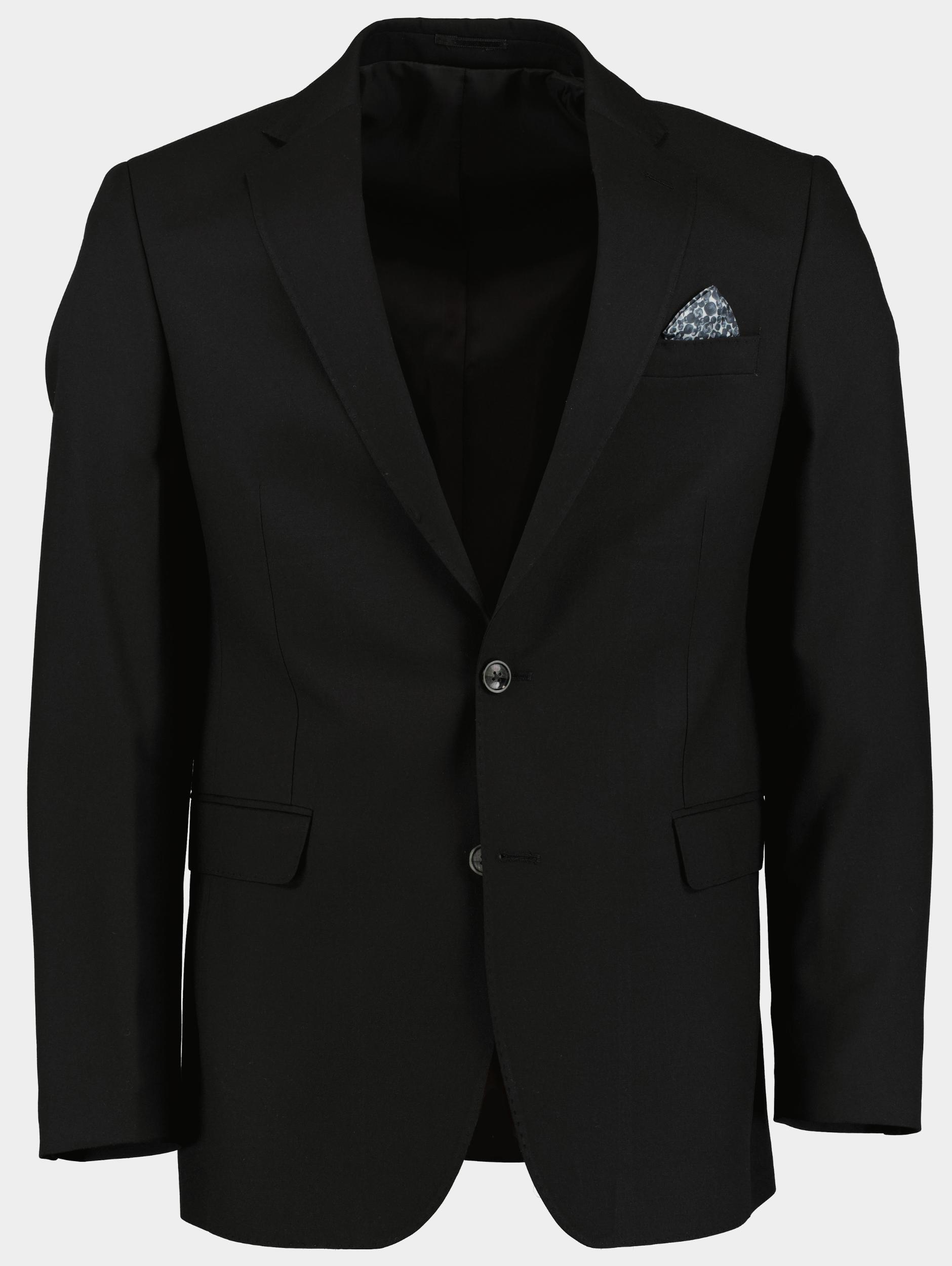 Bos Kostuum Zwart Fresco Modern Fit BS20/00001
