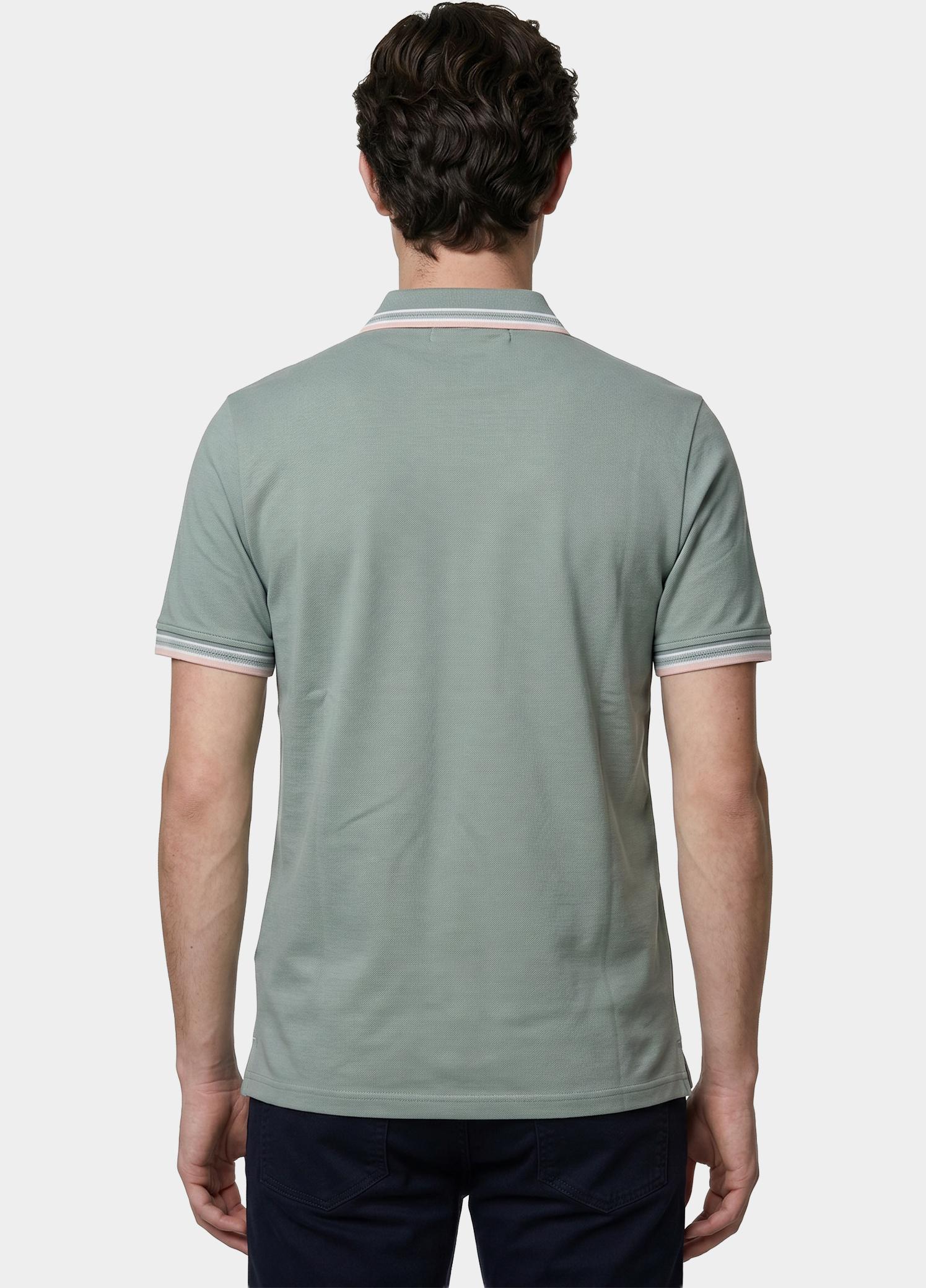 Scotland Blue Polo heren Groen Brick Polo Plain Contrast Col SPE25108BR06SB/361 sea green