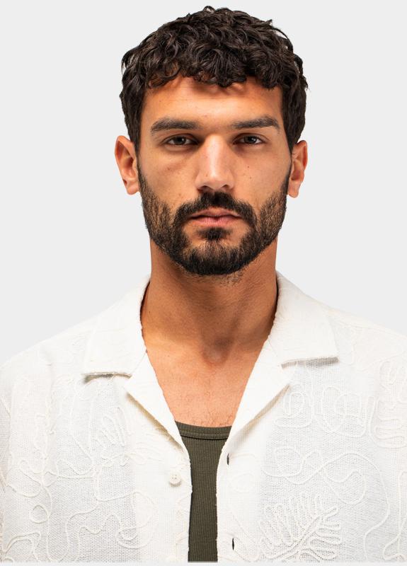 Butcher of Blue Casual hemd korte mouw Wit Alex Resort M2614050/112