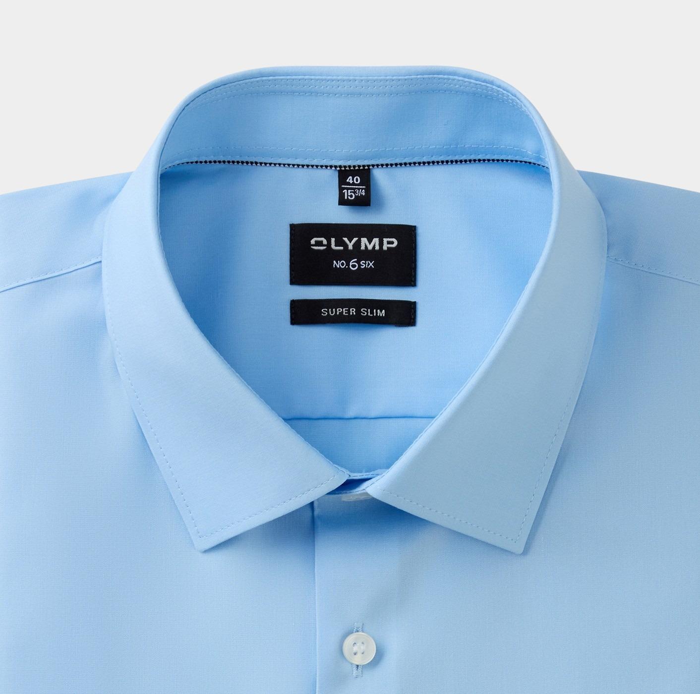 Olymp Overhemd extra lange mouw Blauw 0466/69 Hemden 046669/10
