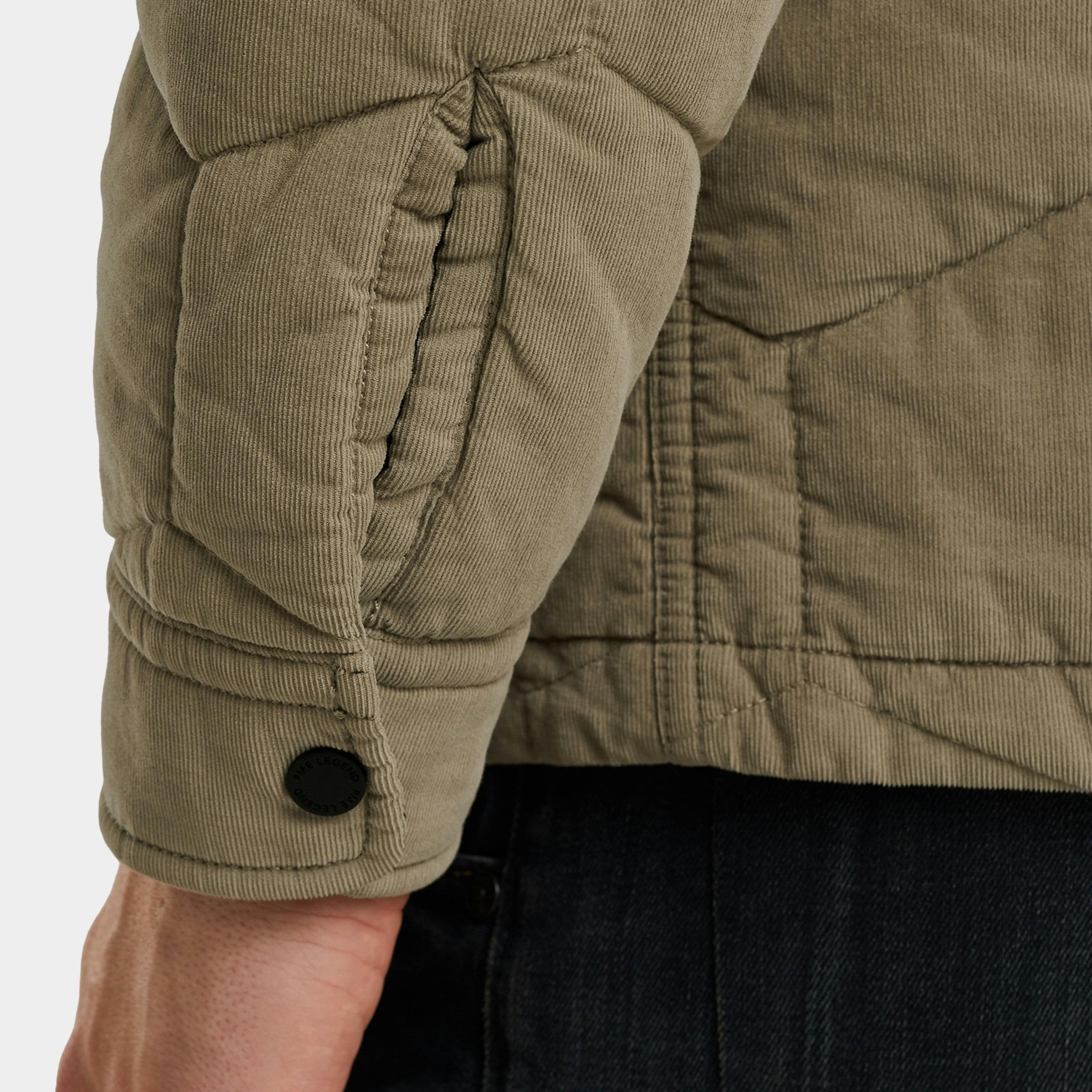 PME Legend Overshirt Groen LONG SLEEVE SHIRT Quilted Cor PSI2509250/8011