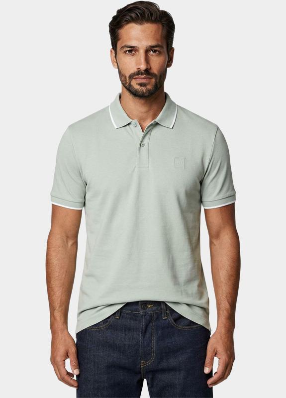 BOSS Orange Polo heren Grijs Passertip 10256683 01 50507699/043