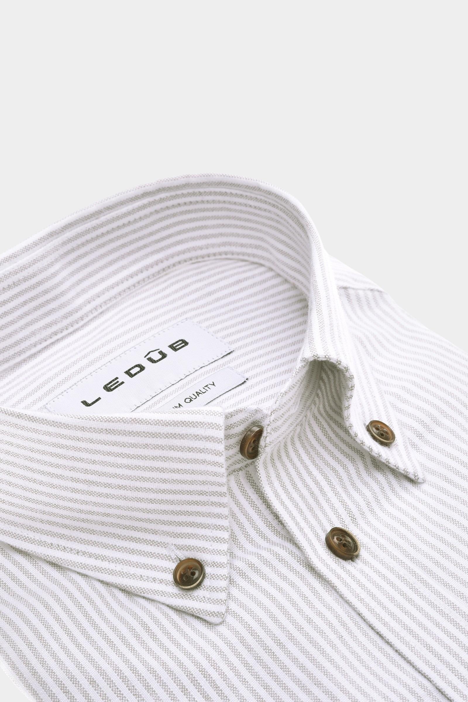 Ledub Business hemd lange mouw Grijs SF5 0143246/220-000-000