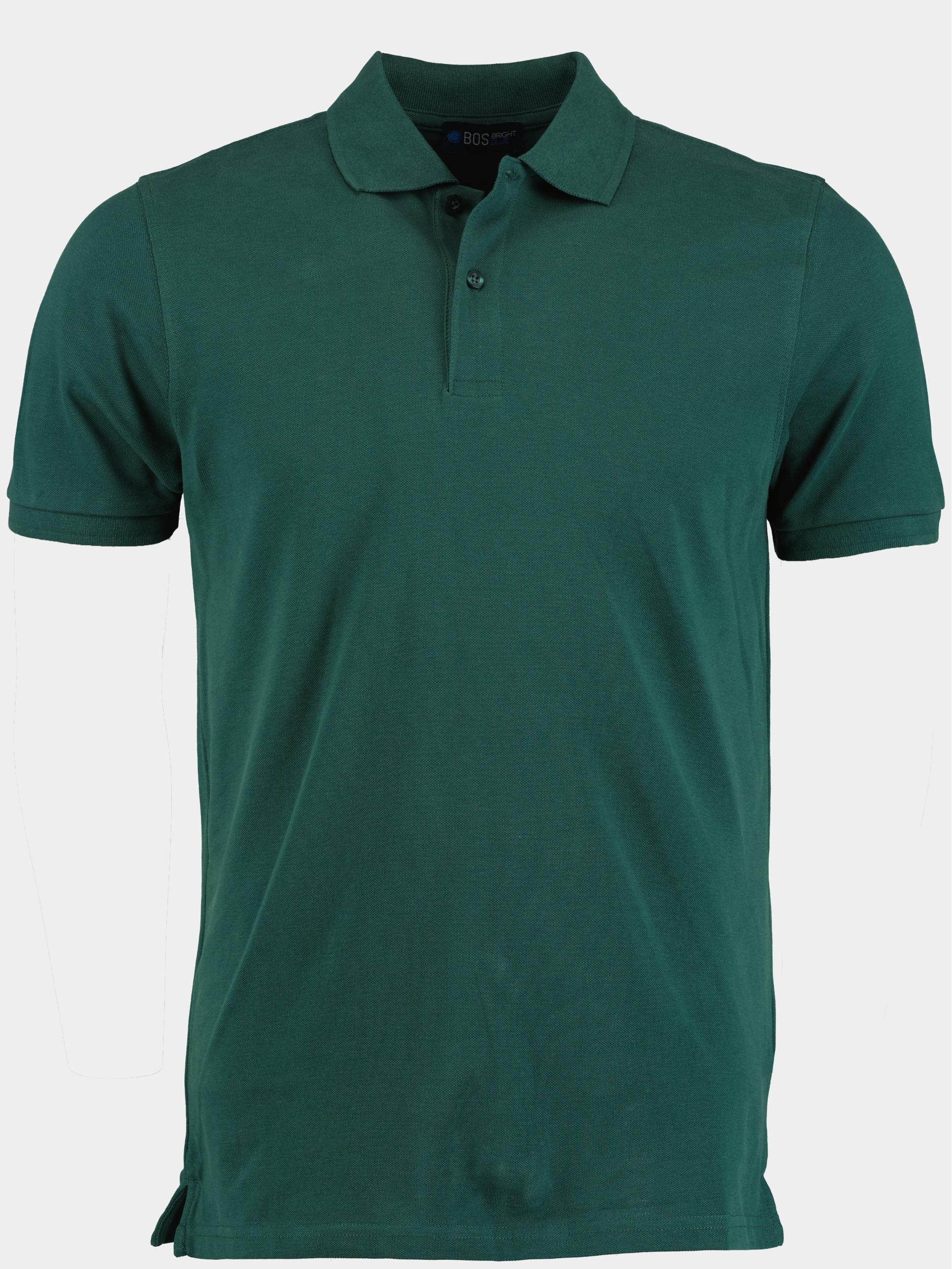 Bos Polo korte mouw Groen Polo Slim Fit 2200900/339