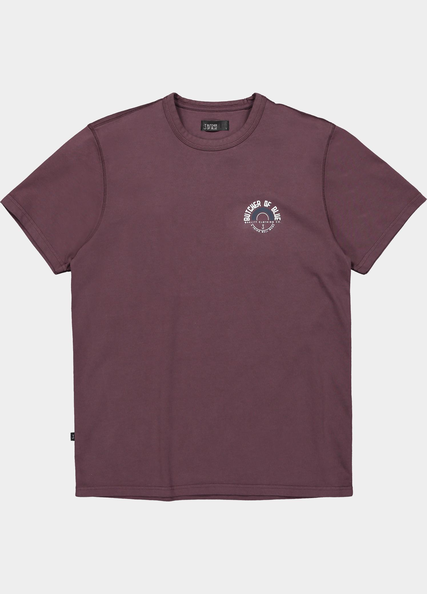 Butcher of Blue T-shirt heren Paars Army Circle M2622005/845