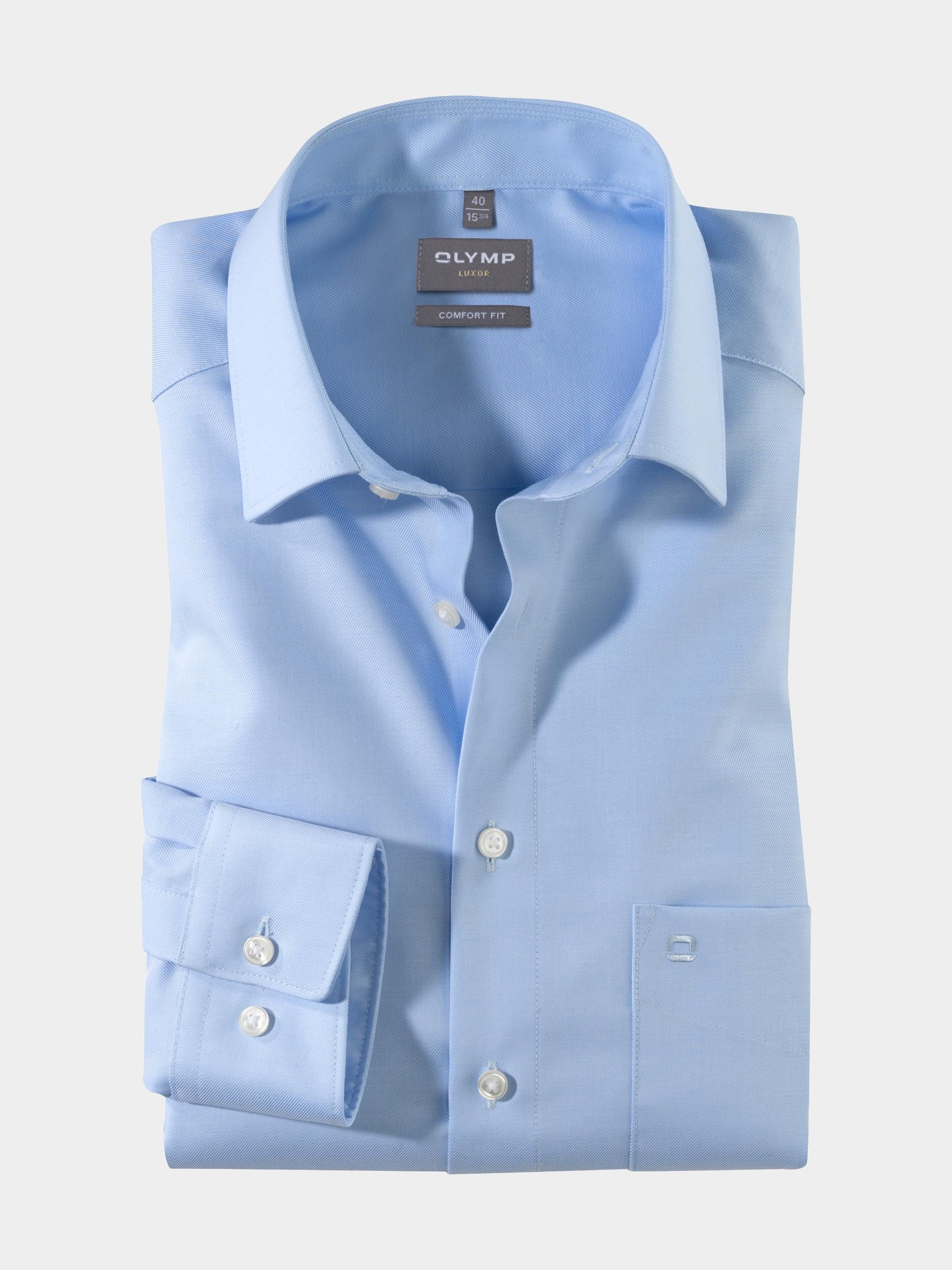 Olymp Business hemd lange mouw Blauw 0725/64 Hemden 072564/10
