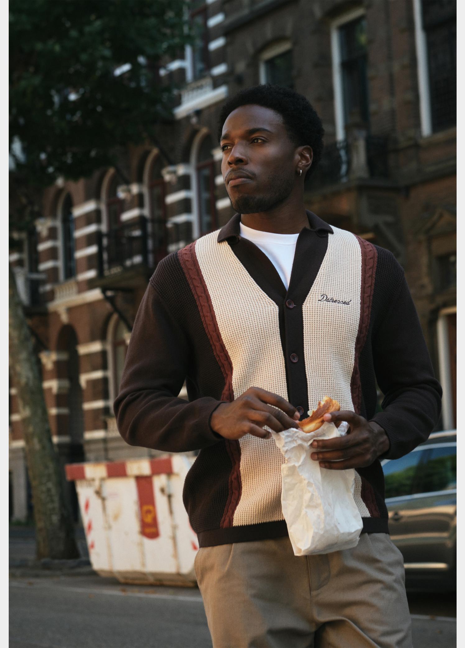 Dstrezzed Vest heren Rood Samuel Golf Cardigan 406810/422