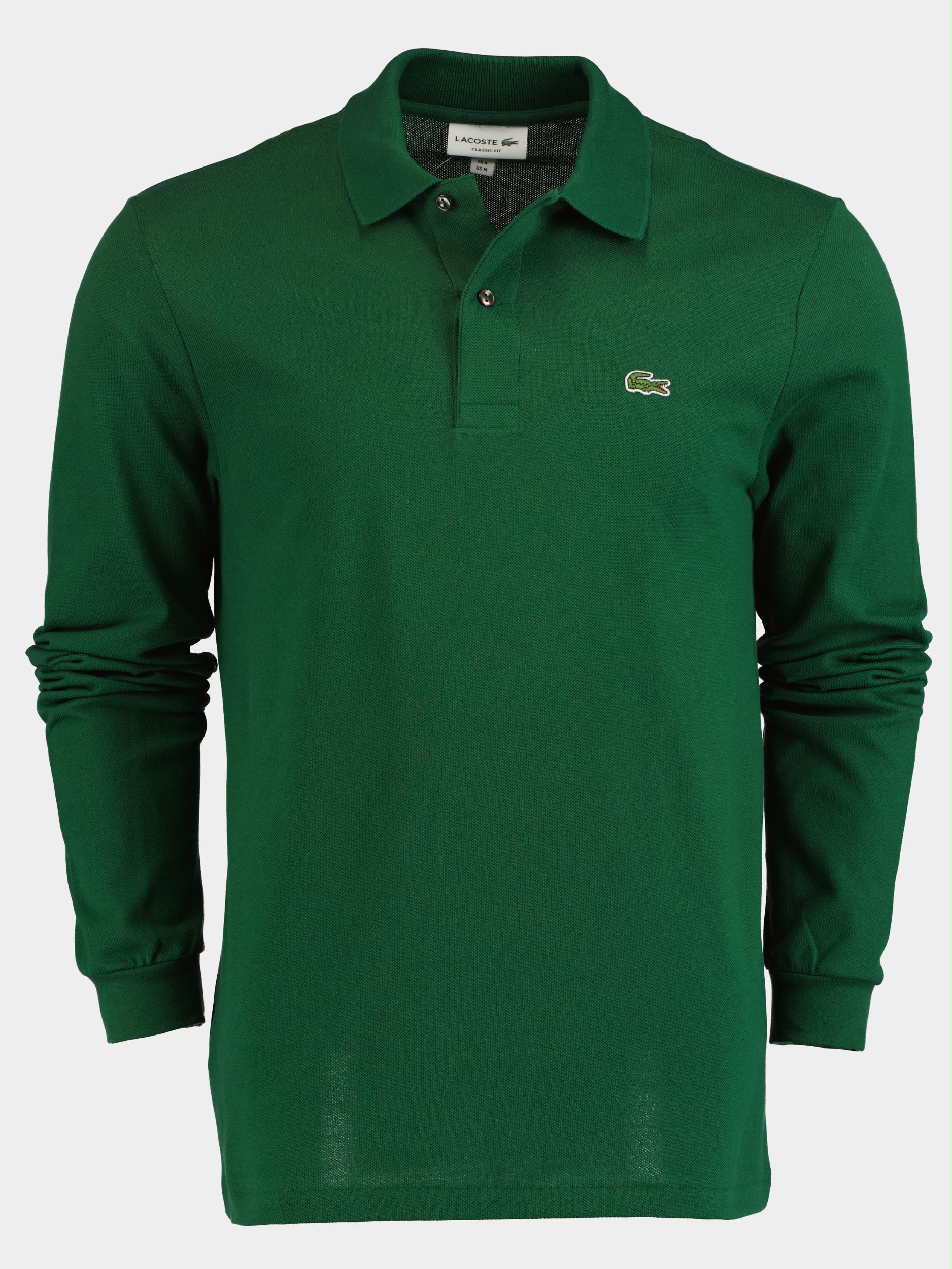 neef dorst Deskundige 32% Korting Lacoste Polo Lange Mouw Groen L1312/132 | Bos Men Shop