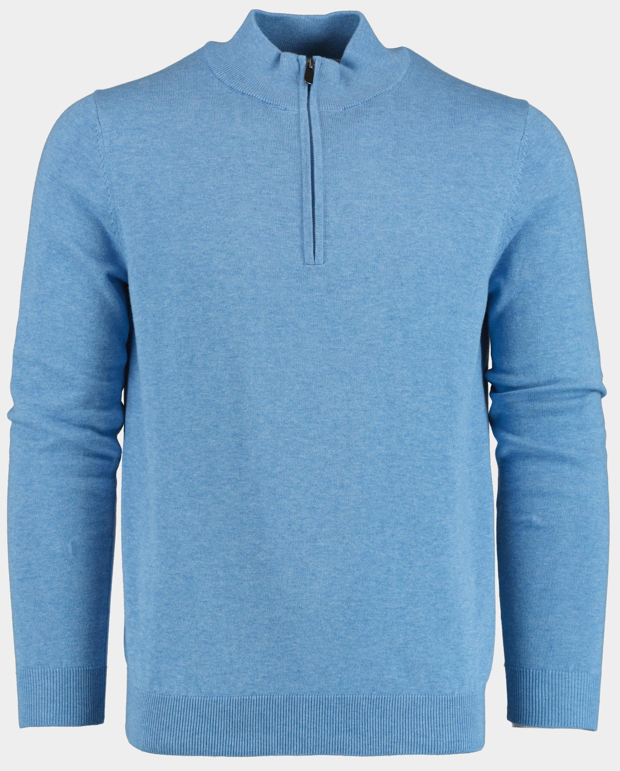 Scotland Blue Half Zip Blauw Hince Halfzip Pullover Flat K 25105HI04SB/241 true blue