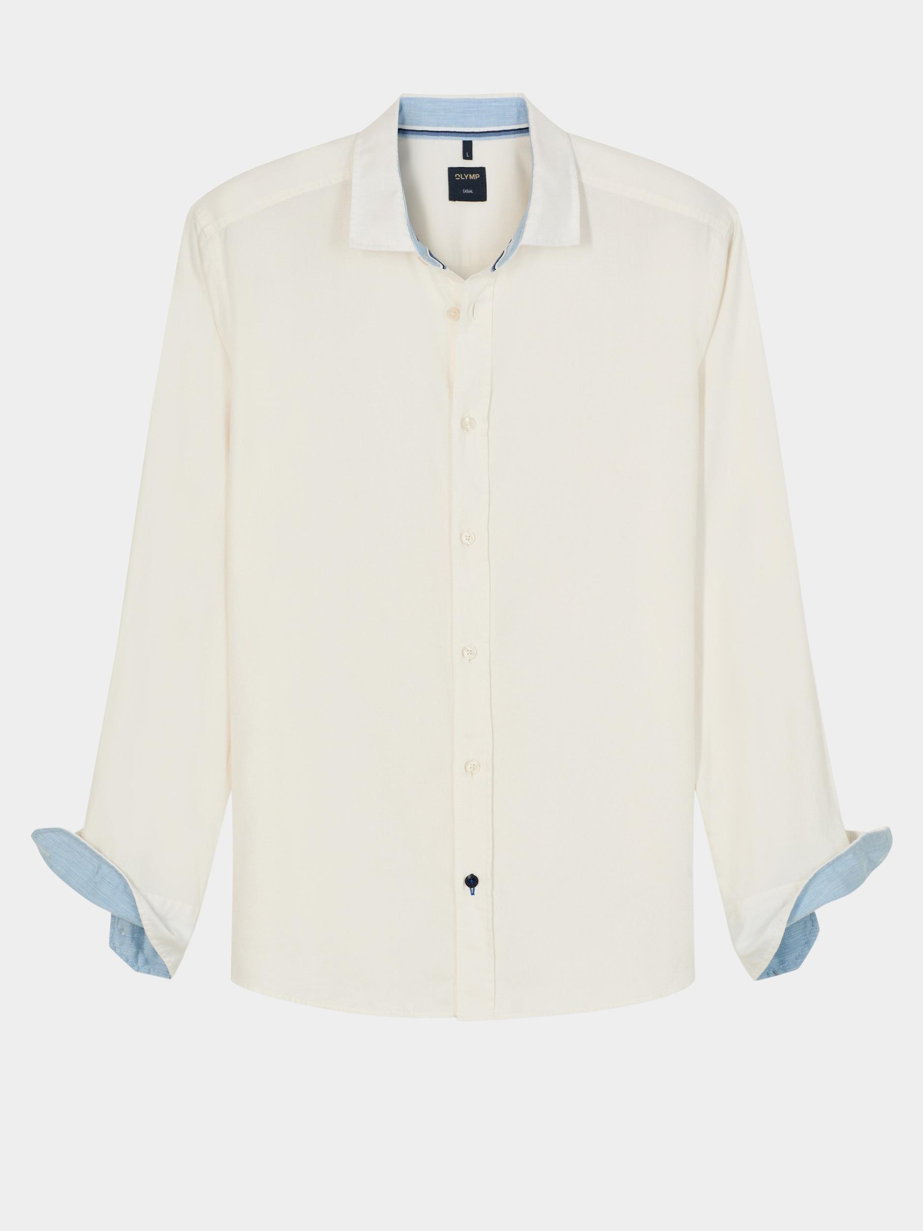 Olymp Casual hemd lange mouw Wit  400084/00