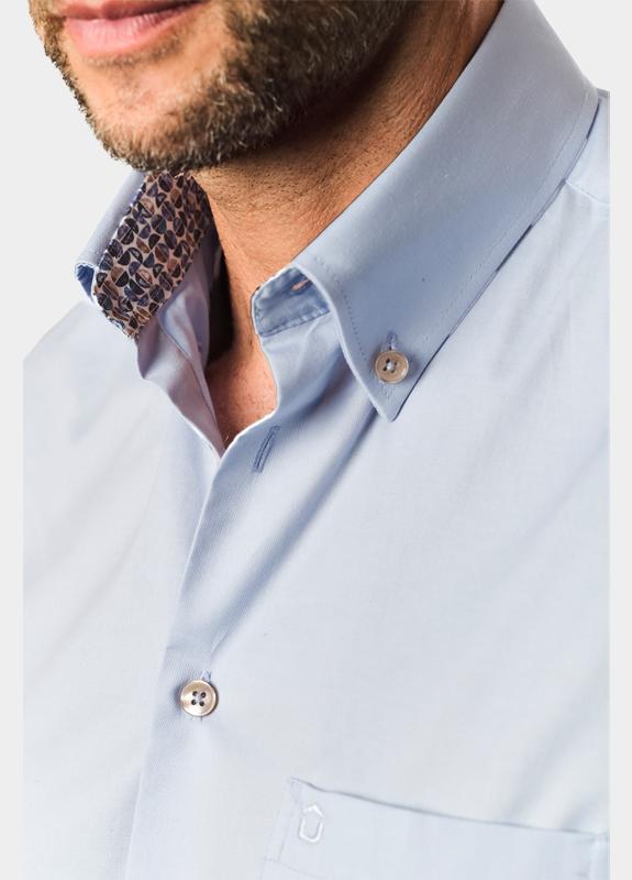 Ledub Business hemd korte mouw Blauw LE24313 MFN0 0143301/130-140-000