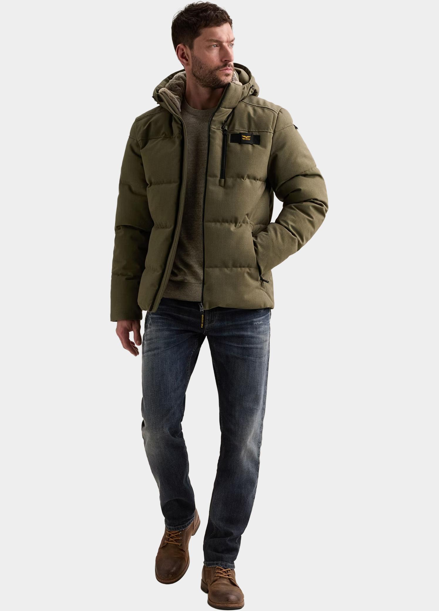 PME Legend Winterjas heren Groen Semi long jacket YETCRAFT Mel PJA2609118/6485