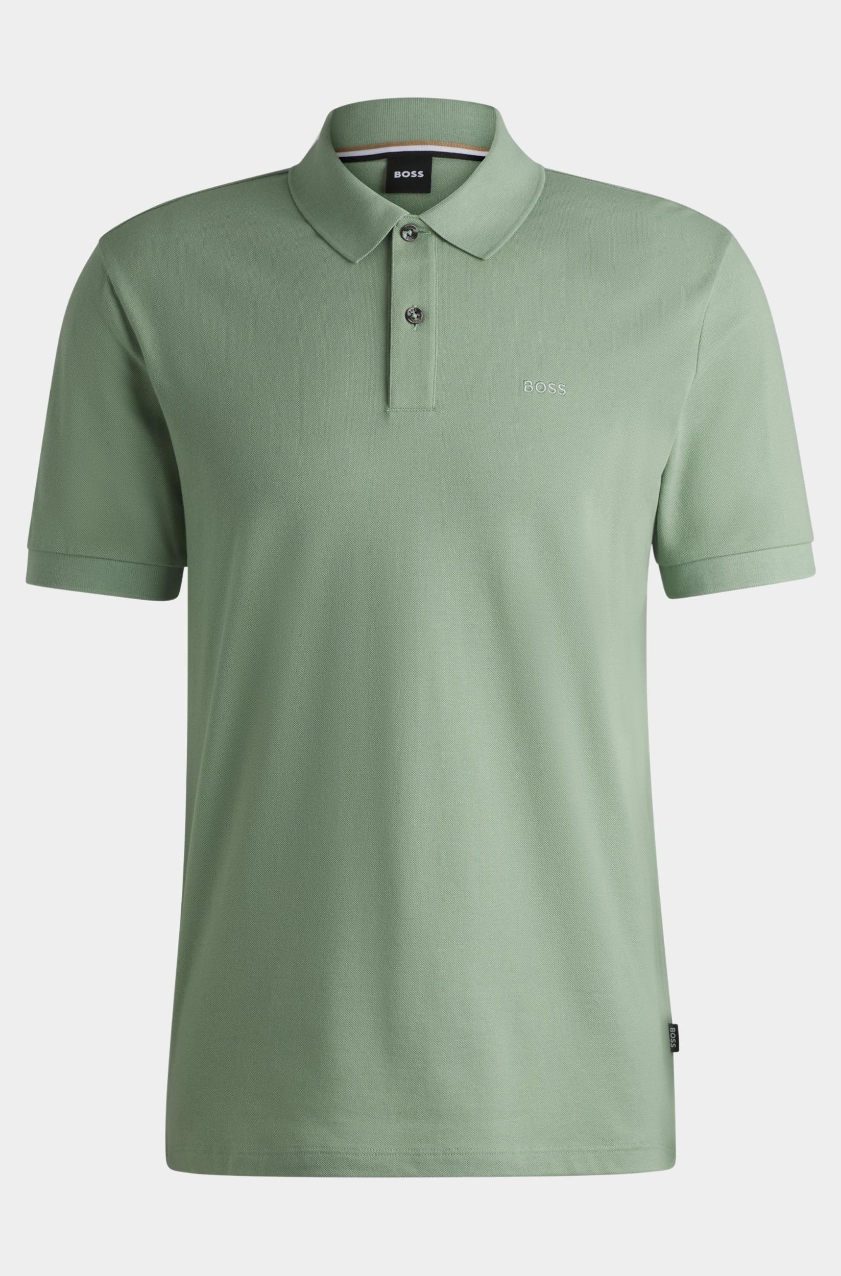 BOSS Black Polo korte mouw Groen Pallas 10241531 01 50468362/373