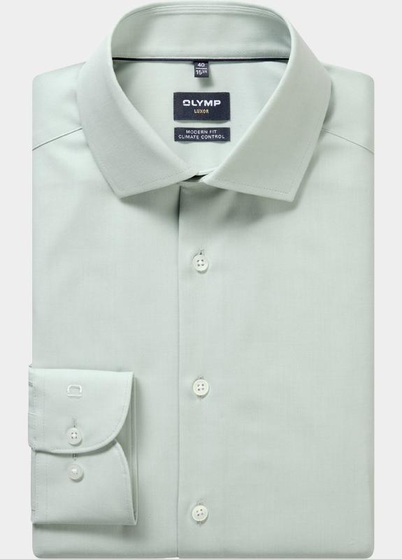 Olymp Zakelijk overhemd heren Groen Luxor 24/Seven 123024/44