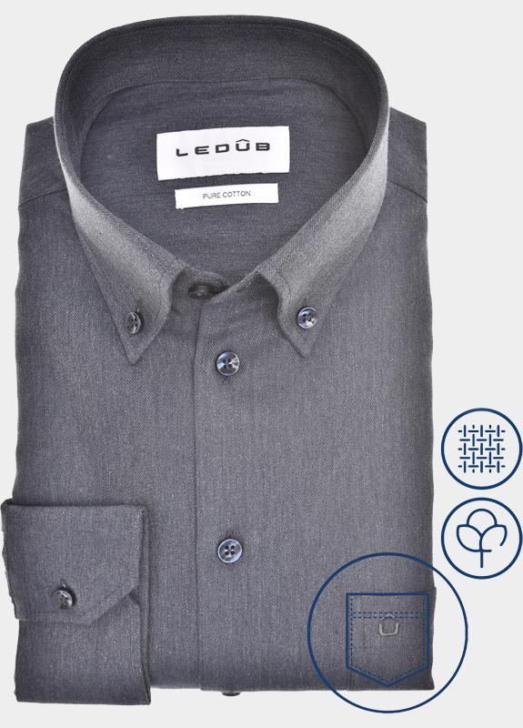 Ledub Business hemd lange mouw Blauw  0701980/180-000-000