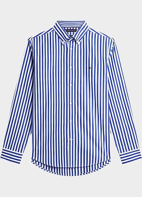 Tommy Hilfiger Casual hemd lange mouw Blauw FLEX POPLIN CLASSIC STP RF SH MW0MW42440/0A6