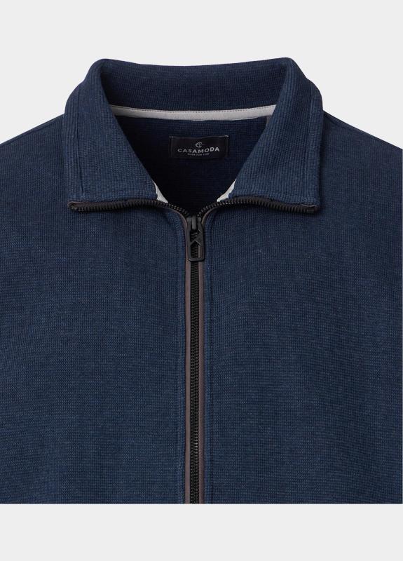 Casamoda sweat vest Blauw Sweatjacke 126390020/146