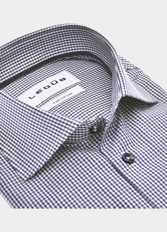 Ledub Business hemd lange mouw Blauw  0143270/190-196-000