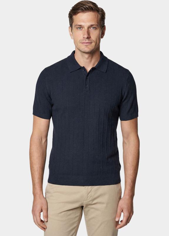 Bos Polo heren Blauw  323/8189 Navy
