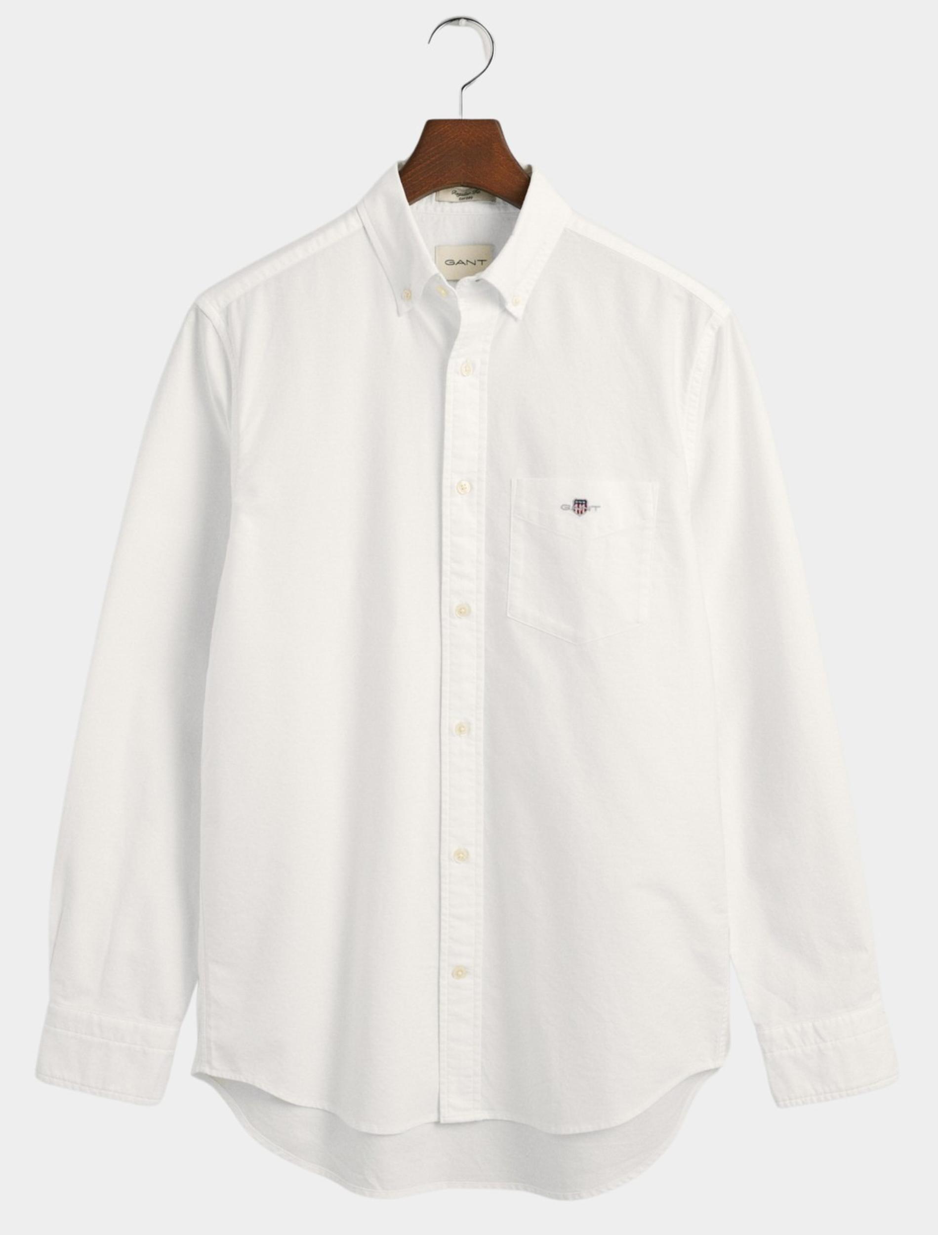 Gant Casual hemd lange mouw Wit Regular Fit Oxford 3000200/110