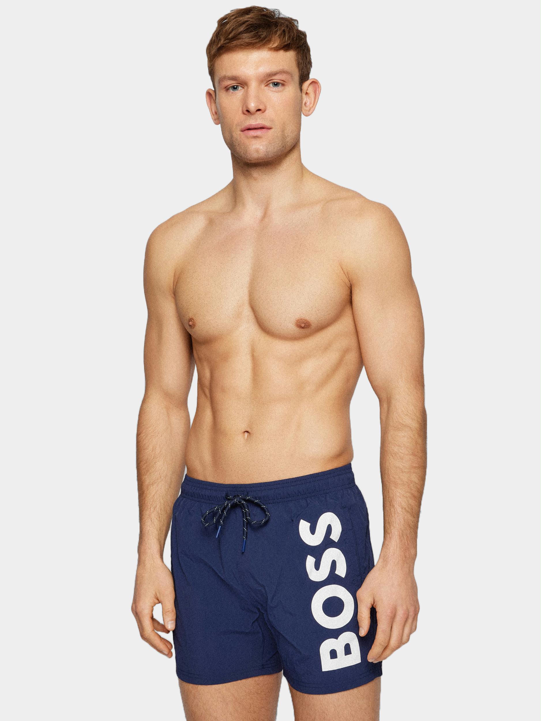 BOSS Black Zwembroek Blauw Octopus 10197683 04 50469602/413