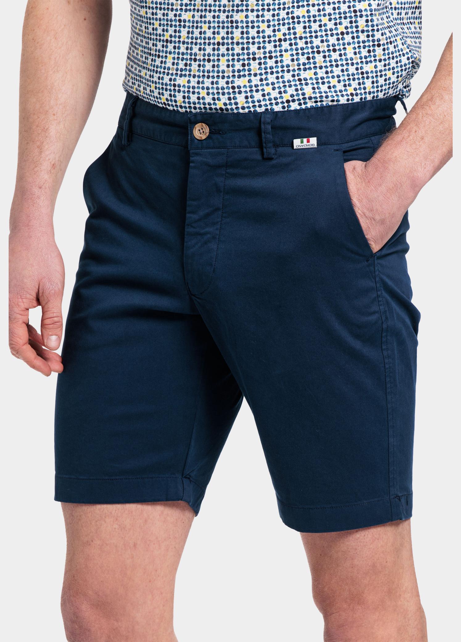 Giordano Korte Broek heren Blauw Stockholm Short Garment Dyed 411115/69