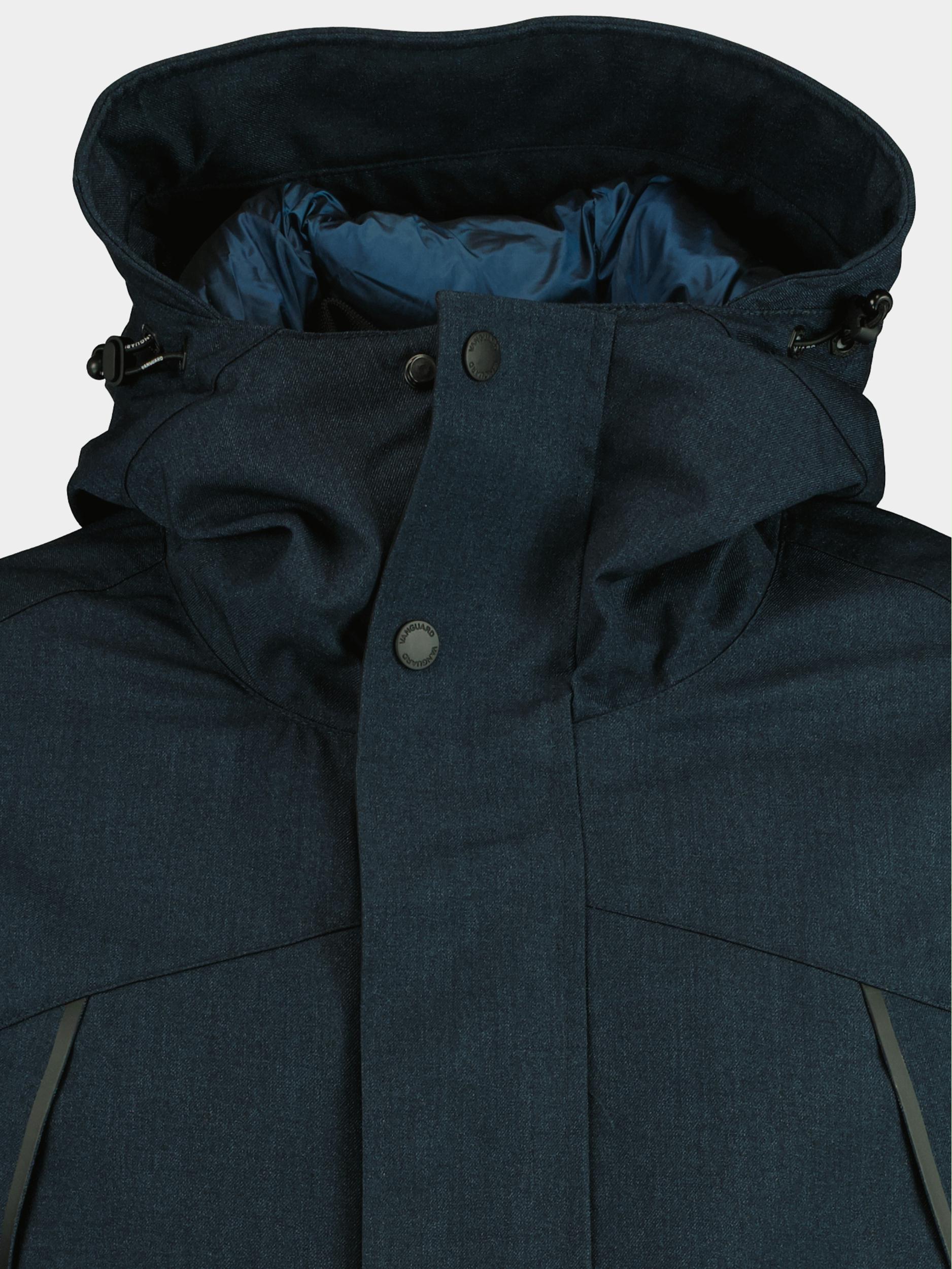 Vanguard Winterjack Blauw Parka jacket MELANGE TWILL WH VJA2209177/5281