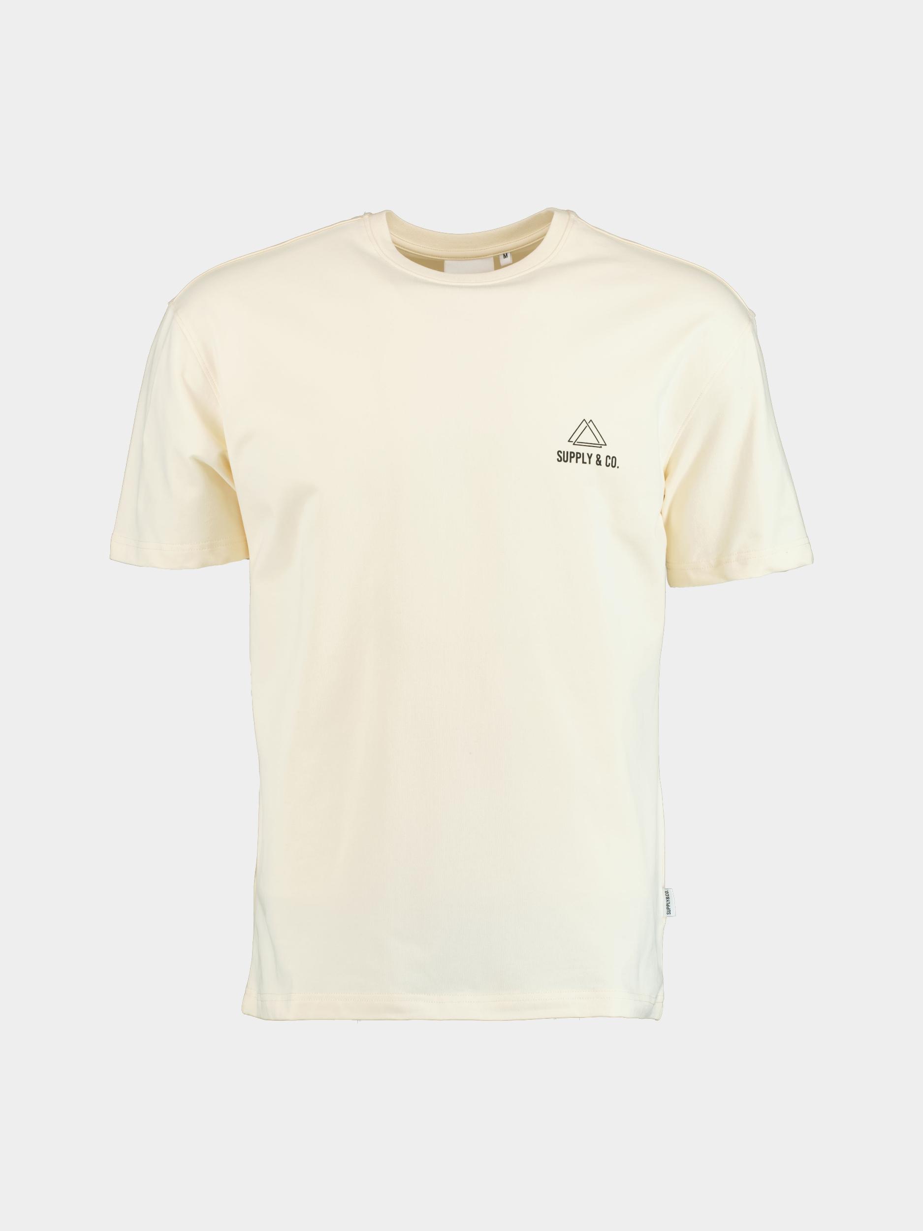 Supply & Co. T-shirt korte mouw Beige Toney T-shirt Backprint 25108TO03/150 off-white