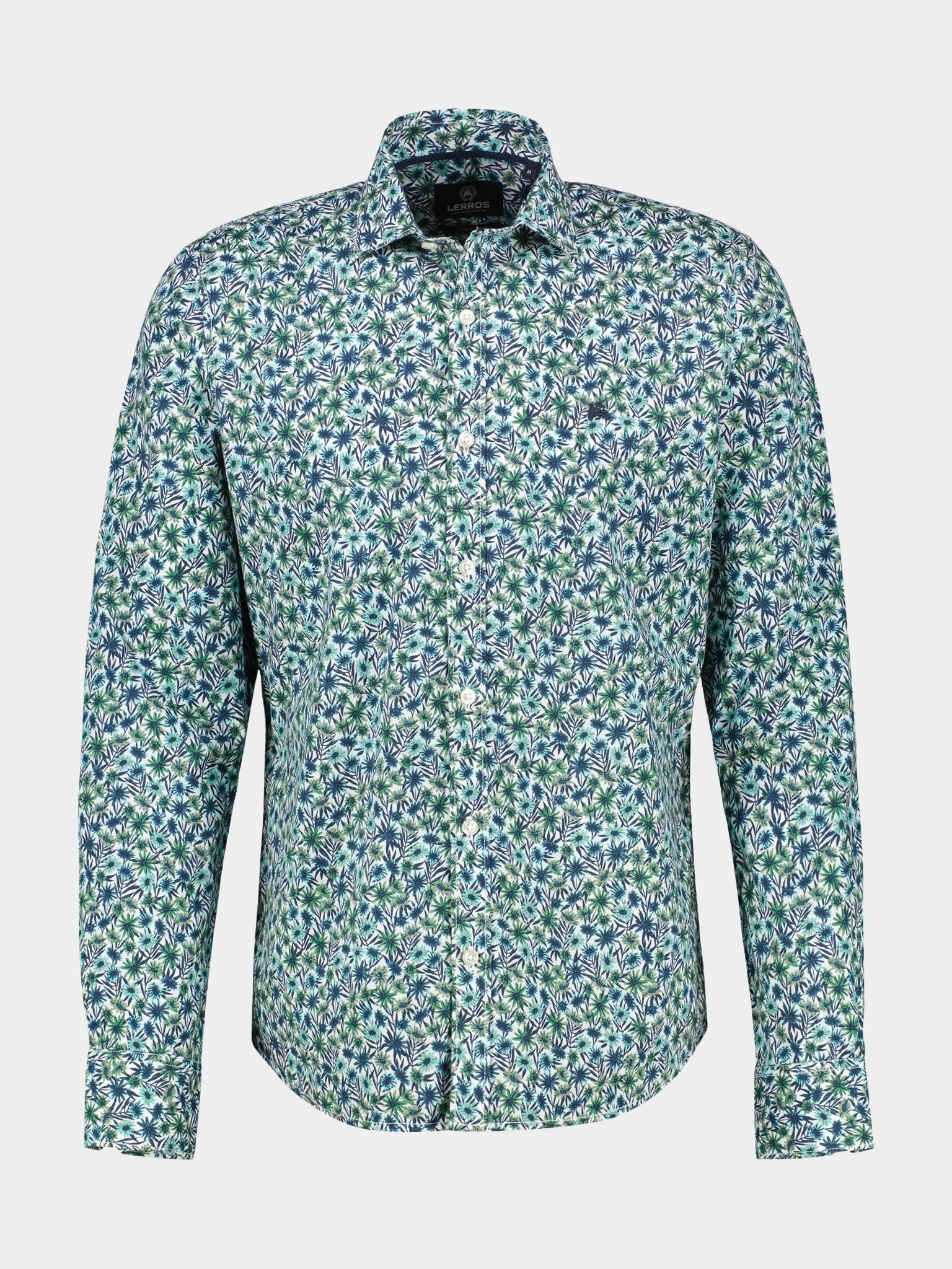 Lerros Casual hemd lange mouw Groen  2521329/612