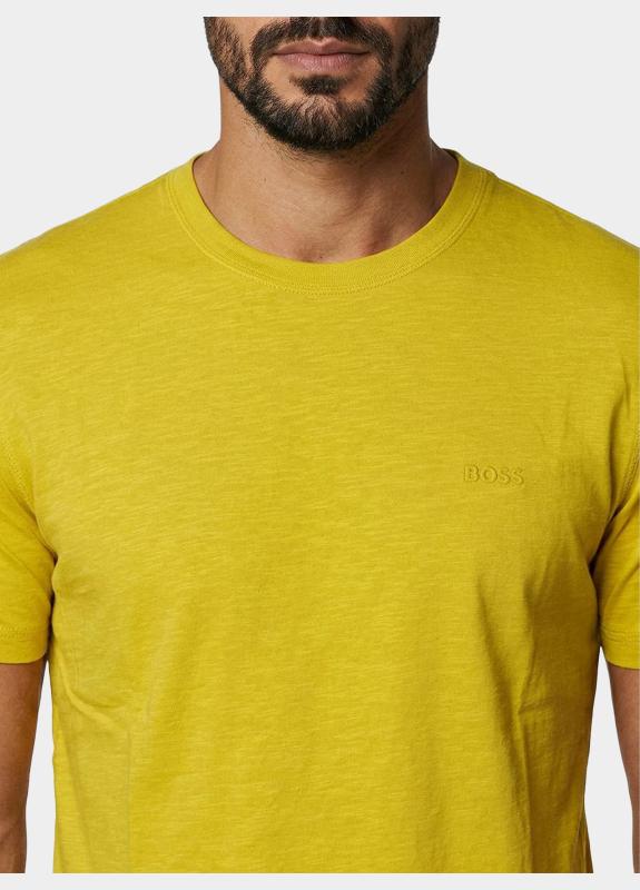 BOSS Orange T-shirt heren Geel Tegood 10240843 01 50508243/721