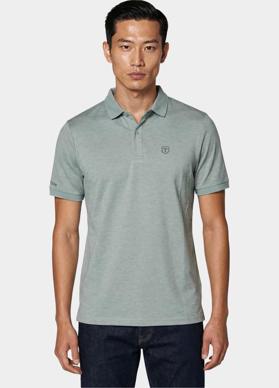 Tenson Polo heren Groen TXlite Melange Polo 5018395/653