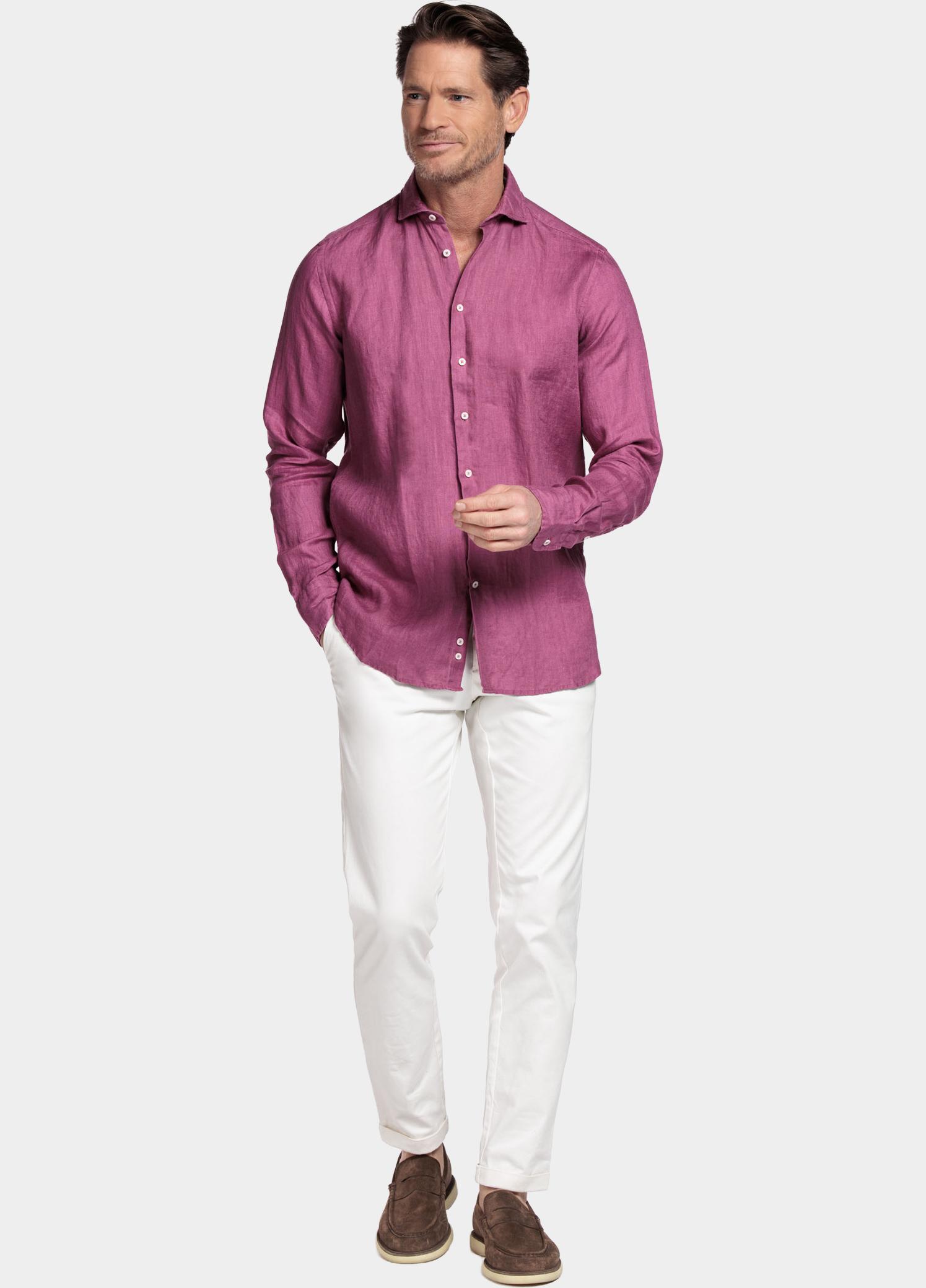 Giordano Overhemd heren Roze Row Long Sleeve Cutaway Soft 617810/51