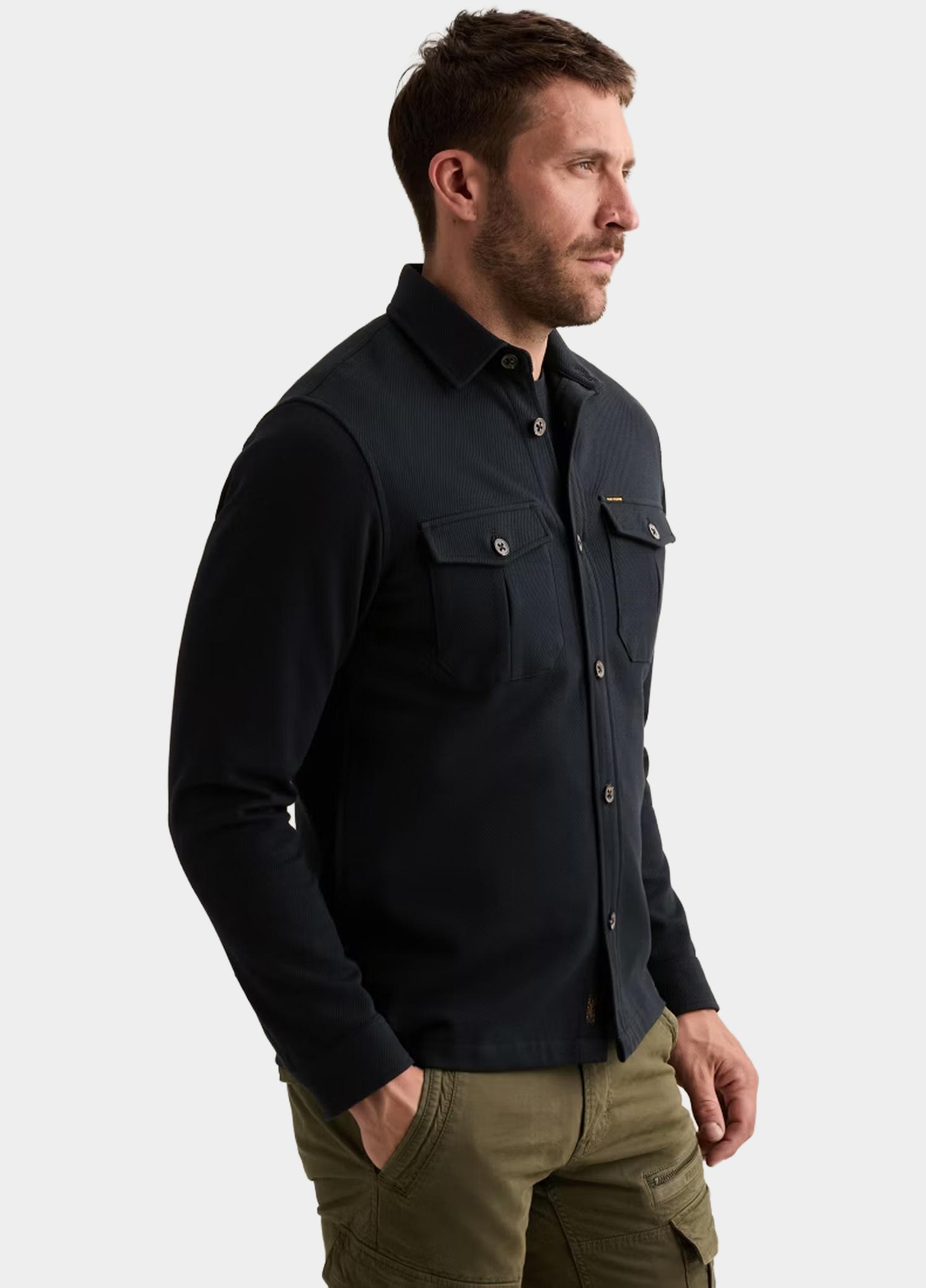 PME Legend Overhemd heren Blauw Long sleeve shirt Comfort Hea PSI2608234/5281